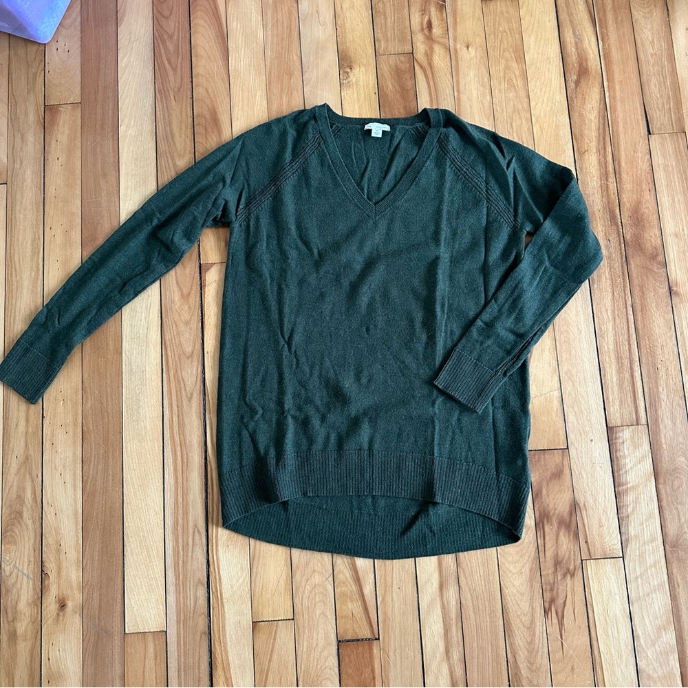 Gap Olive Green V-Neck Sweater